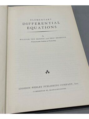 elementary differential equations hardcover book 1956 English Wesley publi. READ